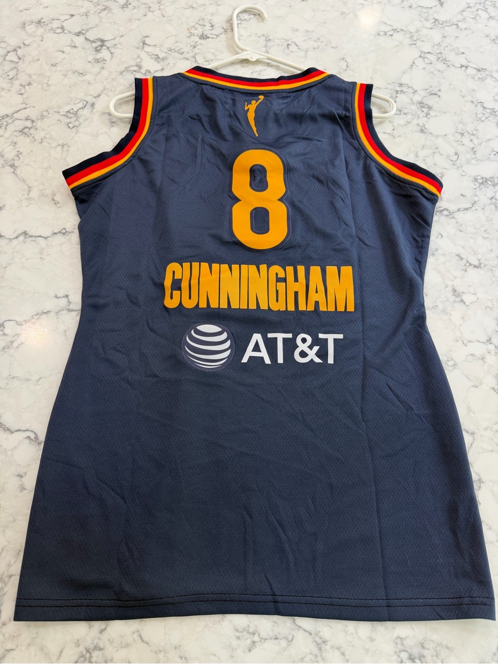 Sophie Cunningham New NikeIndiana Fever Navy, Red & Gold Explorer Edition Jersey - Picture 2 of 13